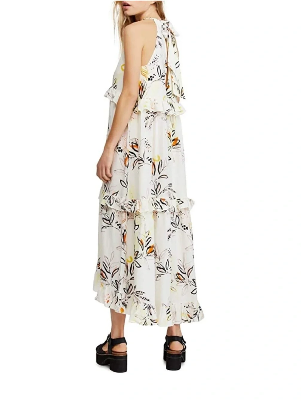 Free People Anita Maxi Dress In Ivory - Picture 3 of 9